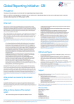 Global Reporting Initiative - At a Glance