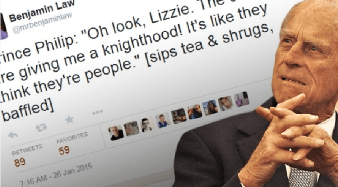 Move over Prince Philip, philanthropists deserve a mention.