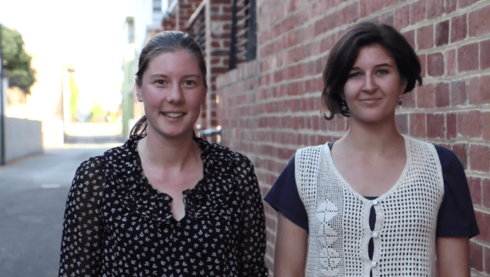 Rebecca & Angie...taking on the world of sustainable fashion